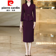 皮爾卡丹（pierre cardin）安可拉紅長(cháng)袖連衣裙女秋2025新款氣質(zhì)減齡收腰顯瘦假兩件套裝裙子 安可拉紅 2XL 【建議125-140斤以?xún)取?
                                         title=