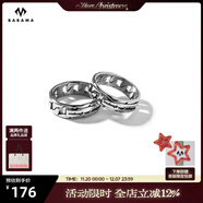 BABAMA【生日禮物男士】babama情侶古巴對戒潮牌輪胎風(fēng)情人節送男友 情侶對戒