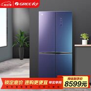 晶弘（KINGHOME）格力516升一級能效 變頻十字門(mén)冰箱 細胞級凝鮮 深凍黑科技 輕氧水潤煥鮮 BCD-516WPQG/奇域紫