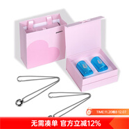 古由卡（GUUKA）張藝興同款吊墜男士項鏈指環(huán)戒指情侶盒子鏈配飾品男士生日禮物女 R800499雙鏈214禮盒 均碼