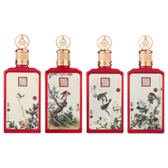 五糧液系列產(chǎn)品52度濃香型白酒收藏送禮擺柜【喜酒】 500mL 4瓶 春夏秋冬郎世寧花鳥(niǎo)