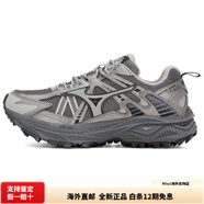 美津濃（MIZUNO）RacerTrail減震透氣跑步鞋男女灰 深灰色 42