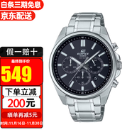 卡西歐（CASIO）手表EDIFICE系列八角金屬防水時(shí)尚商務(wù)石英男表 EFV-650D-1A