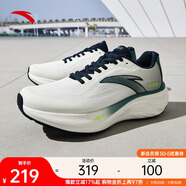 安踏PG7丨旅步1.5丨緩震慢跑鞋男鞋厚底舒適運動(dòng)鞋黑色旅游休閑鞋