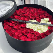 格菲茉情人節全國玫瑰禮盒花束鮮花速遞配送女友生日北京深圳南京店 偏心的愛(ài)