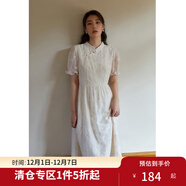 獨束大碼女裝【愛(ài)的圓舞曲】系列新中式繡花旗袍連衣裙微胖mm夏季 杏仁米-長(cháng)款 L