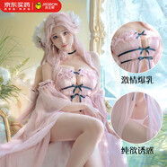 杰士邦情趣內衣性感房事夫妻刺激性感床上誘惑高級感蕾絲抹胸大碼睡袍