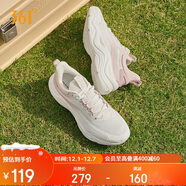 361°運動(dòng)鞋女秋季網(wǎng)面透氣輕便休閑跳繩厚底跑步鞋子女682412245-2