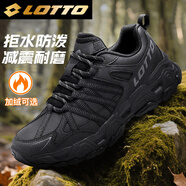 樂(lè )途登山鞋男鞋秋季皮面戶(hù)外運動(dòng)鞋防滑耐磨越野徒步鞋子男黑色44