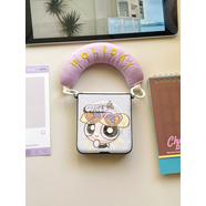 VKH飛天小女警適用華為purax手提保護套mixflip2新款手機殼榮耀Magicvflip2小折疊pocket2可愛(ài)三星ZFL 飛天小女警+字母純棉手提 vivoXFlip