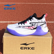 鴻星爾克籃球鞋男2025春秋季新款網(wǎng)面透氣籃球鞋時(shí)尚百搭回彈球鞋摩擦巨響 爾克白/熒光艷陽(yáng)粉 39 (245mm)