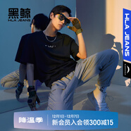 黑鯨【海瀾之家旗下】休閑印花短袖T恤男夏季多色圓領(lǐng)套頭衫男微闊短t 黑色花紋B5 M 170/88A 推薦63-68kg