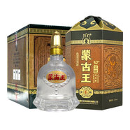 蒙古王 白酒 濃香型純糧食酒 高度白酒禮盒整箱裝  52度金帳6  500ml*4