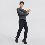 李紳gymantGYMANT肌肉螞蟻冬季新款運動(dòng)健身衣親膚舒適深灰色男圓領(lǐng)長(cháng) 深灰色 L