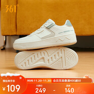 361°運動(dòng)女鞋秋冬季學(xué)生復古厚底增高小白休閑板鞋子女682116601F-10