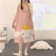 帕恰狗女士睡裙薄款夏天薄款網(wǎng)紅風(fēng)大碼可愛(ài)春秋季孕婦家居服睡衣 大耳狗-關(guān)注店鋪優(yōu)先發(fā)貨 XXXL180-200斤