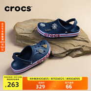 卡駱馳洞洞鞋貝雅卡駱班輕便耐磨一腳蹬休閑鞋|205089 深藍/辣椒紅-4CC 37 /38(230mm)