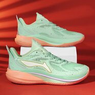 LI NING李寧學(xué)生伽馬1代實(shí)戰閃擊11籃球鞋男音速11氣墊利刃5童利刃4V2戰 薄荷綠_音速十二劍雨 40