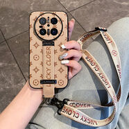 華為mate70手機殼MT60保護RS保時(shí)捷pro外殼50+皮質(zhì)40套3020真皮 卡其色--送掛繩 mate 50/mate 50e