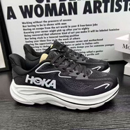 霍伽克利夫頓HOKA ONE ONE10馬拉松緩震透氣跑鞋網(wǎng)面戶(hù)外登山運動(dòng)男女跑步鞋 黑色 高品質(zhì)-黑色 36