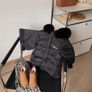 鴨鴨時(shí)尚清倉特價(jià)90白鴨絨兒童排骨羽絨服中長(cháng)款加厚男女童寶寶保暖外套冬 經(jīng)典黑【保真羽絨服支持驗貨】 90  【建議身高80-93】