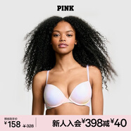 維多利亞的秘密 PINK 圓盤(pán)胸內衣2805舒適3/4罩杯聚攏外擴文胸胸罩無(wú)痕聚攏 7A2I彩色暈染印花 11241737 75E （34DD）