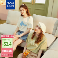 唐獅（TonLion）2025短袖T恤女半袖體恤chic寬松上衣