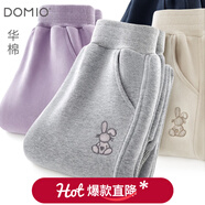 多妙屋女童褲子秋冬2025新款兒童運動(dòng)褲中大童加絨加厚衛褲休閑長(cháng)褲冬裝 深秋華棉360g-麻灰81774 170