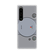 SS適配Sony Xperia 1 V防摔手機殼 PlayStation風(fēng)格硅膠保護套 多款Sony機型拆機配件 01(透明邊軟殼) Sony Xperia 1 V