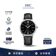 萬(wàn)國（IWC）禮物 柏濤菲諾系列 黑盤(pán)銀針 鱷魚(yú)皮 紅60 男表 IW356502 40mm