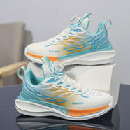 XTEP CROSSOVER同款赤兔9PRO冬天保暖運動(dòng)跑步鞋男童減震防滑旋旋轉皮面加絨童鞋 特步同款白月桔 赤兔皮面防水 32