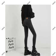 緊身小腳牛仔褲女2025年春季新款小個(gè)子高腰顯瘦彈力修身鉛筆褲長(cháng) 煙灰色長(cháng)褲單褲 25 25