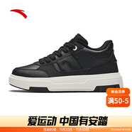 安踏（ANTA）運動(dòng)休閑耐磨運動(dòng)板鞋休閑鞋 基礎黑/象牙白-2 40