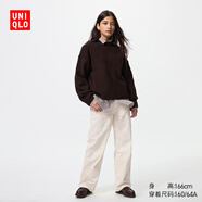 優(yōu)衣庫女裝寬松直筒牛仔褲/水洗產(chǎn)品/闊感褲474934 479001 479001/30淺米色 29 /165/74A