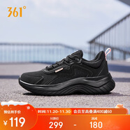 361°運動(dòng)鞋女秋冬季防潑水通勤休閑厚底回彈健身跑步鞋子682232233-3