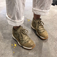 NIKE/耐克Air Jordan 11 Retro女鞋AJ11高幫運動(dòng)鞋耐磨復古籃球鞋 AR0715-200 金絲橄欖 40.5