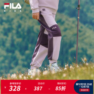 FILA斐樂(lè )兒童童裝褲子2025年冬季新款男女童加絨運動(dòng)針織長(cháng)褲 粉紫色-PU 150