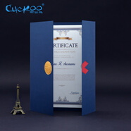 布谷鳥（cuckoo） a4榮譽(yù)證書封皮 結(jié)業(yè)收藏證書封皮定做制作股權(quán)證明獲獎證書外殼 培訓(xùn)授權(quán)聘書 藍(lán)色金箔 900387 單個(gè)裝