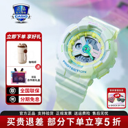 卡西歐（CASIO）女表BABY-G合作款 防震防水LED照明運動(dòng)手表高顏值新款圣誕禮物 BA-110XTM-7A白晝天使