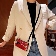 原奘華為mate70手機殼50rs腕帶60pro+保護套40國風(fēng)皮套30斜背20x新年 紅色[平安腕帶款]送斜背掛繩 華為 Mate 20