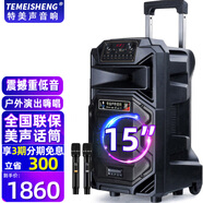特美聲 特美聲SL15-31廣場(chǎng)舞戶(hù)外移動(dòng)大功率演出活動(dòng)拓展主持15寸大音量音響k歌唱歌便攜式藍牙藍牙音箱 15寸標配+2支無(wú)線(xiàn)話(huà)筒+大禮包