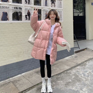 Ady Glenna棉服女2025新款冬季加厚女學(xué)生韓國大被子棉衣寬松面包服女士外套 粉色款  M 建議100斤左右
