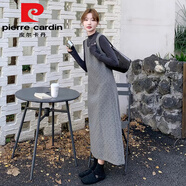 皮爾卡丹（pierre cardin）灰色波點(diǎn)毛呢背心裙小香風(fēng)套裝女春季減齡上衣氣質(zhì)名媛穿搭兩件套 單/件裙子 【收藏店鋪優(yōu)先發(fā)貨】今年流行的輕奢品牌 M 【建議100斤-110斤內】