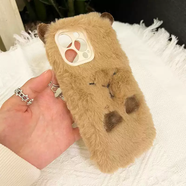 三棲虎適用蘋(píng)果華為vivo榮耀oppo毛絨卡皮巴拉手機保護殼水豚iphone15promax14/13小米mate60pro手機殼 毛絨軟殼瞇眼灰色老鼠其他 榮耀Magic4