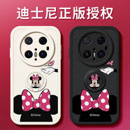 迪士尼華為mate70Pro手機殼mate60指環(huán)mate50支架40E軟30女20新款 華為Mate30 古董白-白底蝴蝶結米妮[指環(huán)扣]