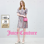 橘滋（Juicy Couture）25秋新款小香風(fēng)拼接面料圓領(lǐng)小A擺連衣裙女小香風(fēng)彩色A型短裙 彩色 S