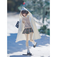 映棠娃衣bjd3分4分70叔75叔輕學(xué)院風(fēng)[少時(shí)來(lái)信]大衣襯衫短裙/褲堆 女款套裝(外衣+襯衫+線(xiàn)衣+百褶裙 bjd3分尺寸(現貨適合58-64體)