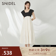 SNIDEL春夏款甜美方領(lǐng)露背高腰荷葉邊公主連衣裙SWFO232255 混合色 均碼 （F）