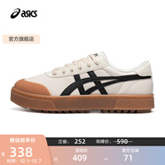 亞瑟士ASICS男鞋休閑鞋運動(dòng)復古板鞋舒適耐磨 COURT TRAIL 米白/黑色205 40