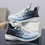 XTEP CROSSOVER同款赤兔9PRO冬天保暖運動(dòng)跑步鞋男童減震防滑旋旋轉皮面加絨童鞋 特步同款淺藍 赤兔皮面防水 37